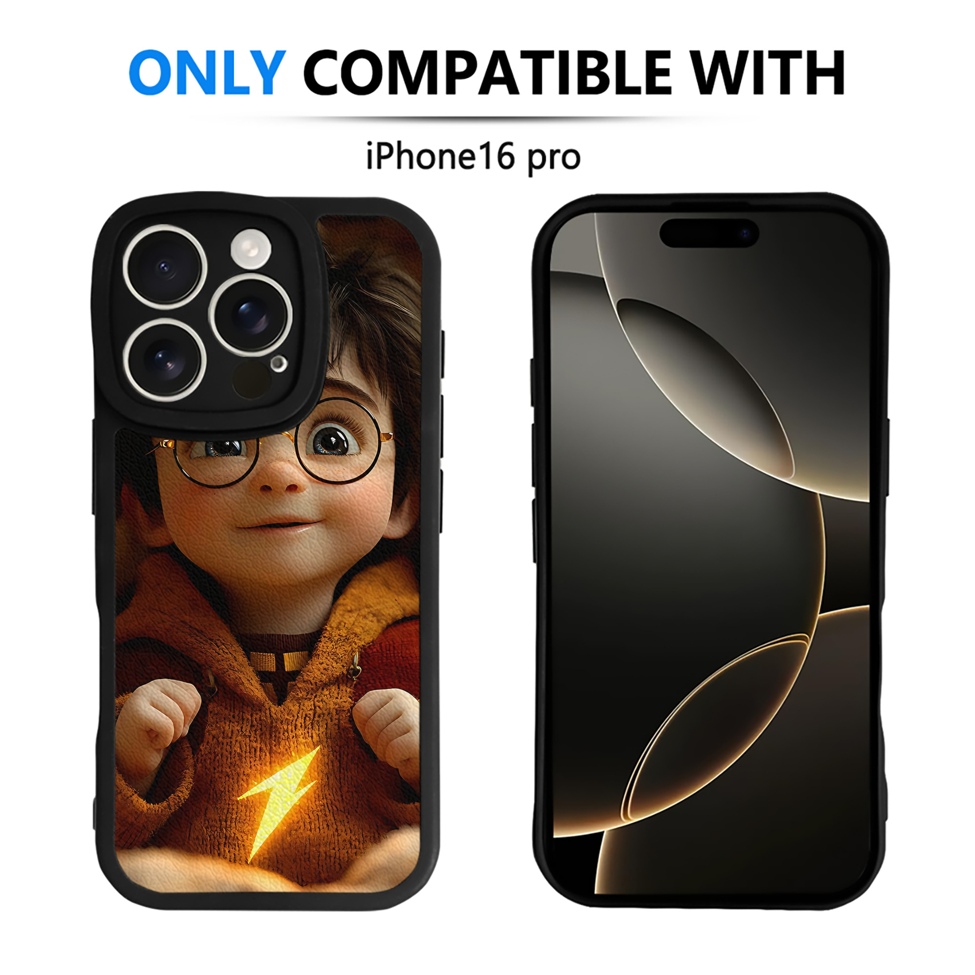 （画像用） Harry Potter ハリー・ポッターシリーズ 【iPhone 16シリーズ対応】シリコンスマホケース（レザー調） 材質：シリコン